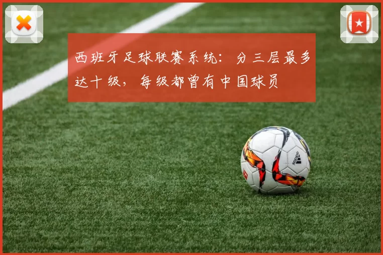 西班牙足球联赛系统：分三层最多达十级，每级都曾有中国球员