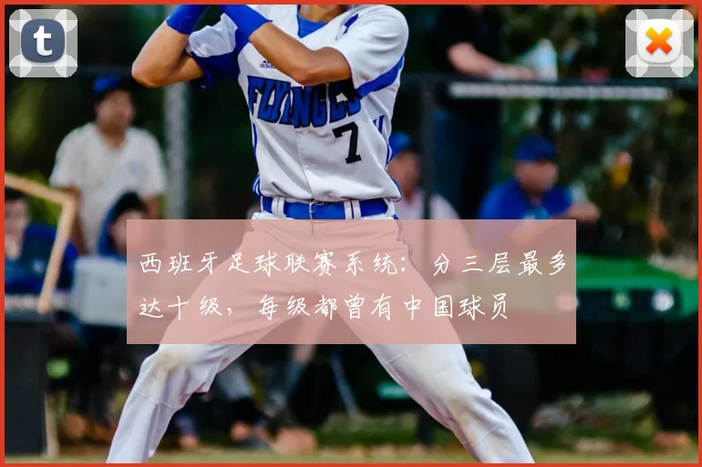 西班牙足球联赛系统：分三层最多达十级，每级都曾有中国球员